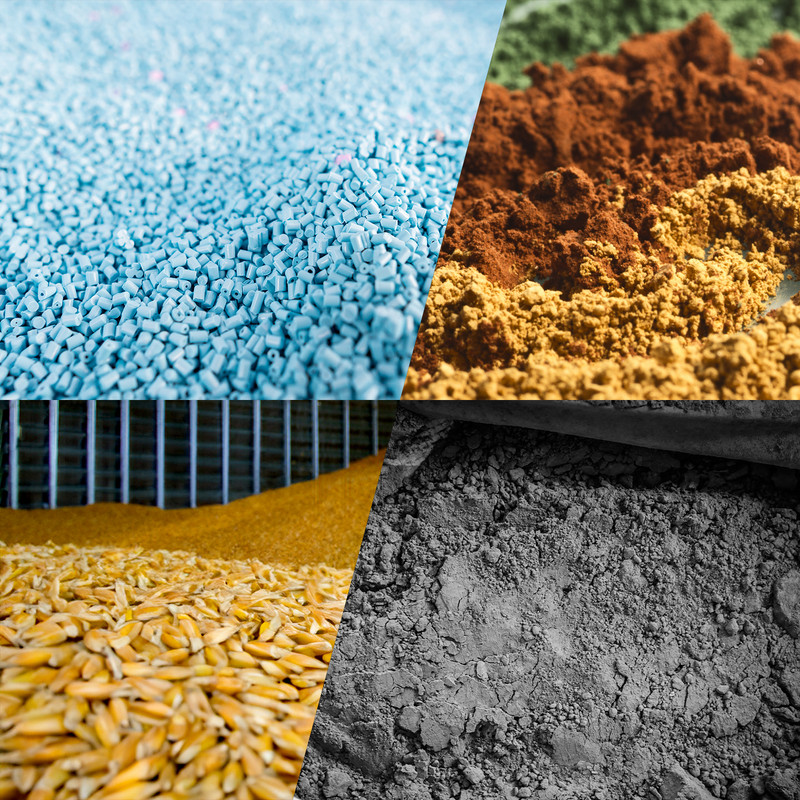 Capacitance sensors and dielectric constant of bulk material coincide as PROCAPs are commonly used in materials with moderate or high constants