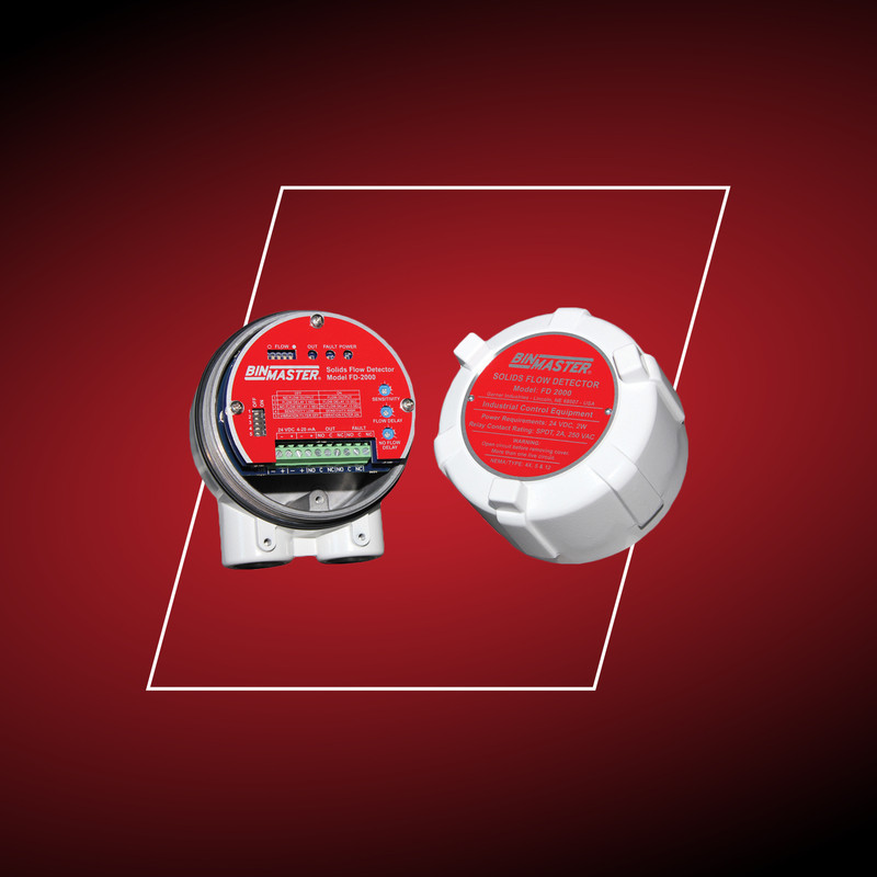 The BinMaster FD-2000 is a single-piece, low maintenance sensor with a screw-off cap to troubleshoot or configure the sensor