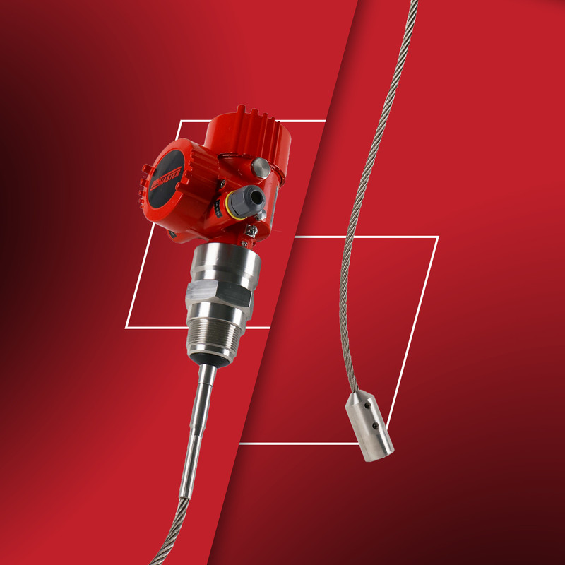 Guided wave radar level sensors measure with time domain reflectometry (TDR) technology that utilizes a guided probe or weighted cable