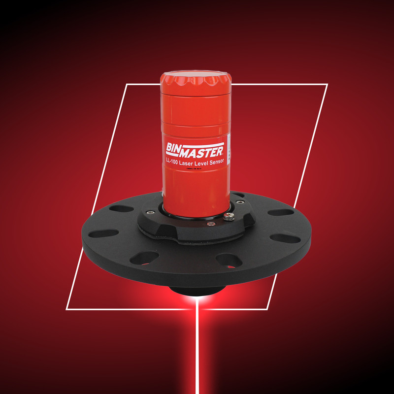 LL-100 laser level sensors from BinMaster provide reliable level measurements in tall storage bins or process vessels storing bulk solid materials