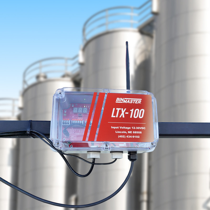 BinMaster's LTX-100 gateway connects with level sensors of all protocols to connect with remote software or local display panels