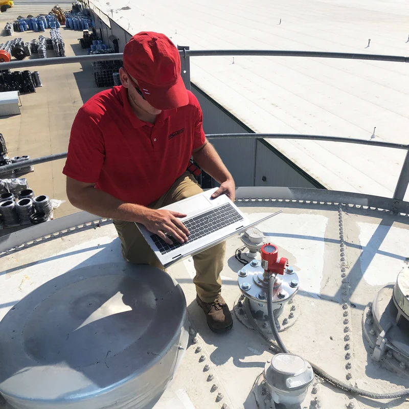 Radar level sensors are easily set up via a smartphone, tablet, or PC using the free configuration app from BinMaster