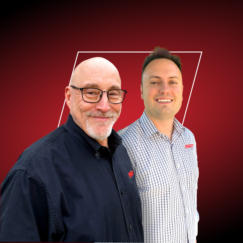 Scott Bonine and Seth Korte, BinMaster Regional Sales Managers for Canada