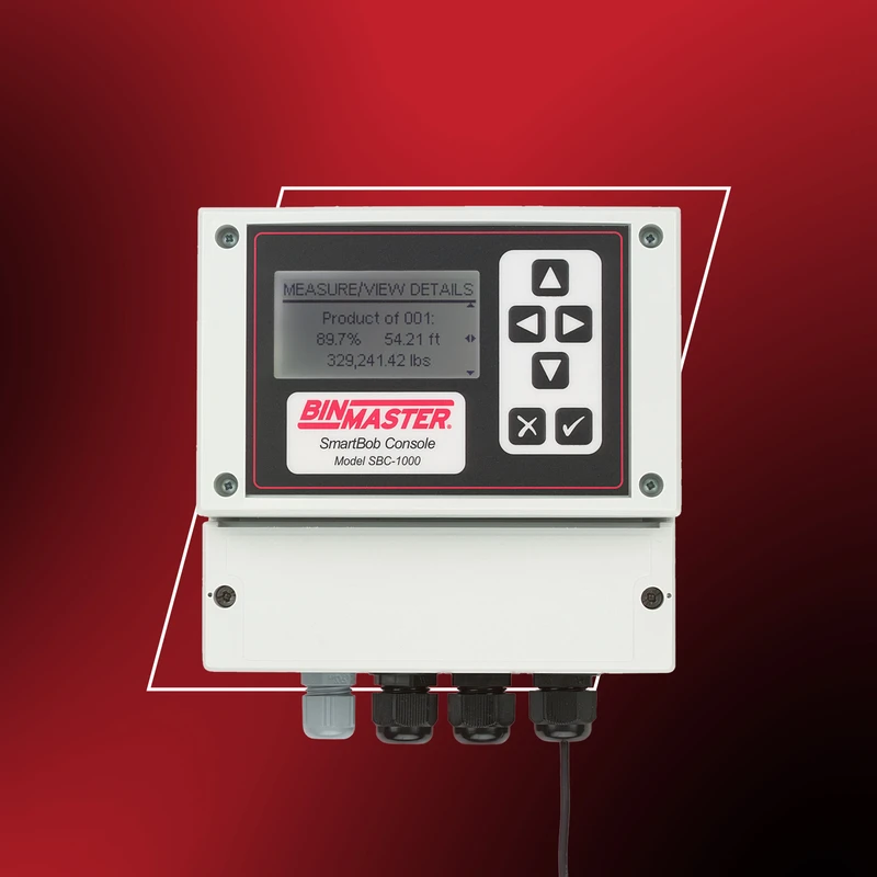 SmartBob control consoles like the C-100 controller or C-50 expansion console can prompt a level measurement on demand