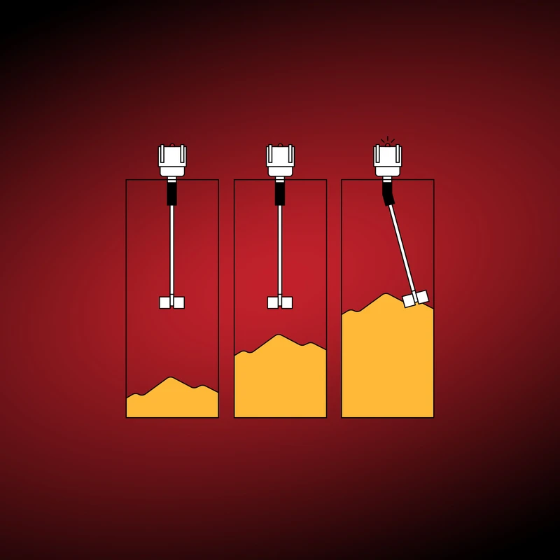 Mechanical tilt switch level sensors provide affordable high-level detection and basic limit alerts in harsh industrial conditions
