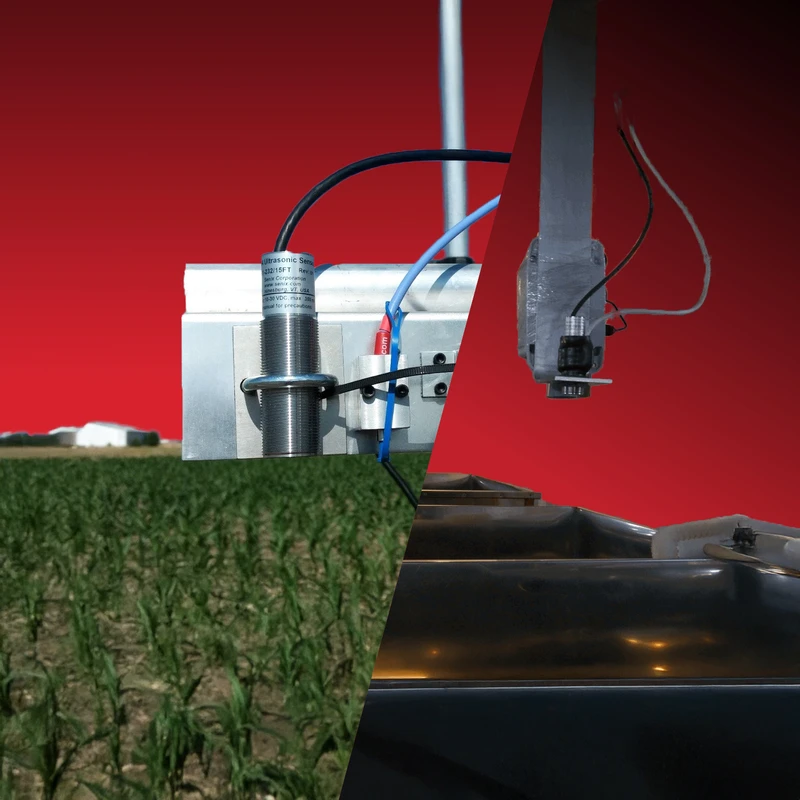 ToughSonic ultrasonic sensors are typically mounted above the object, surface, tank, or water channel being measured