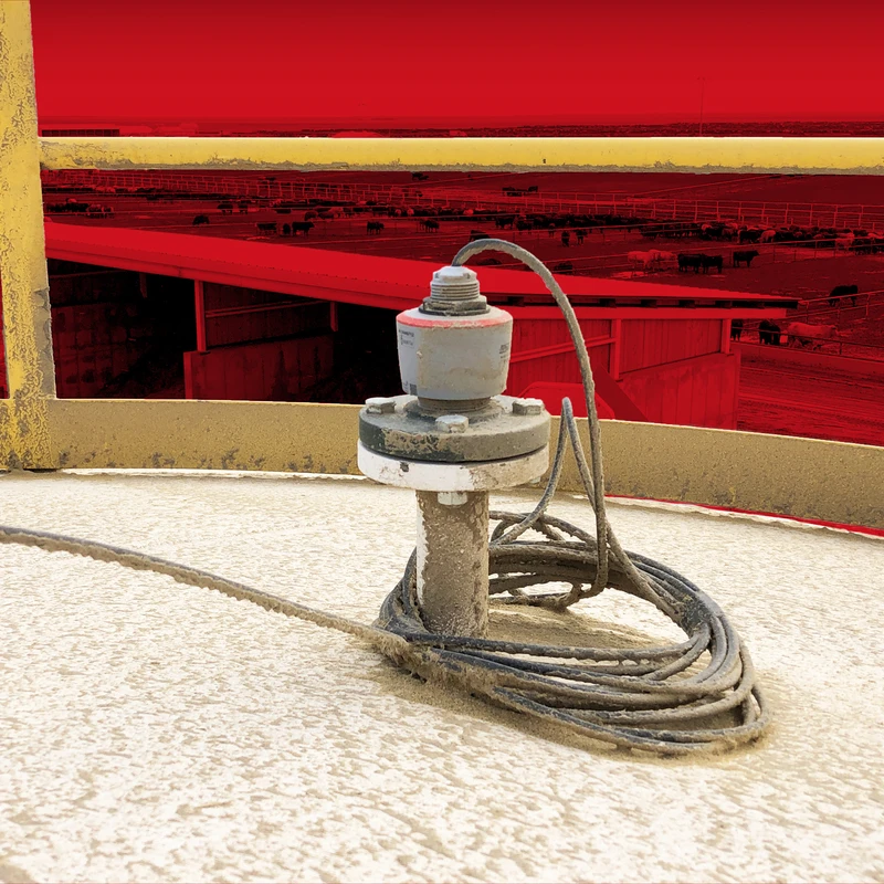 Utilize compact non-contact radar sensors instead of ultrasonics in dusty environments, tall storage vessels, or where maximum precision is required