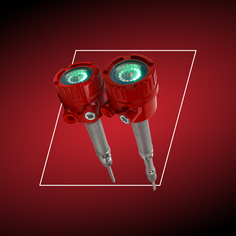 VRX61 and VRX71 vibrating probes: high-temperature point level sensors with an option for extended or standard probe length