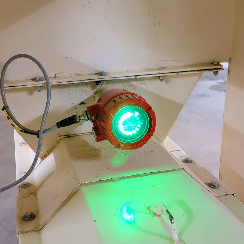 VRX sensors can be mounted at the top, side, or cone of a bin or vessel to measure level of lightweight bulk materials