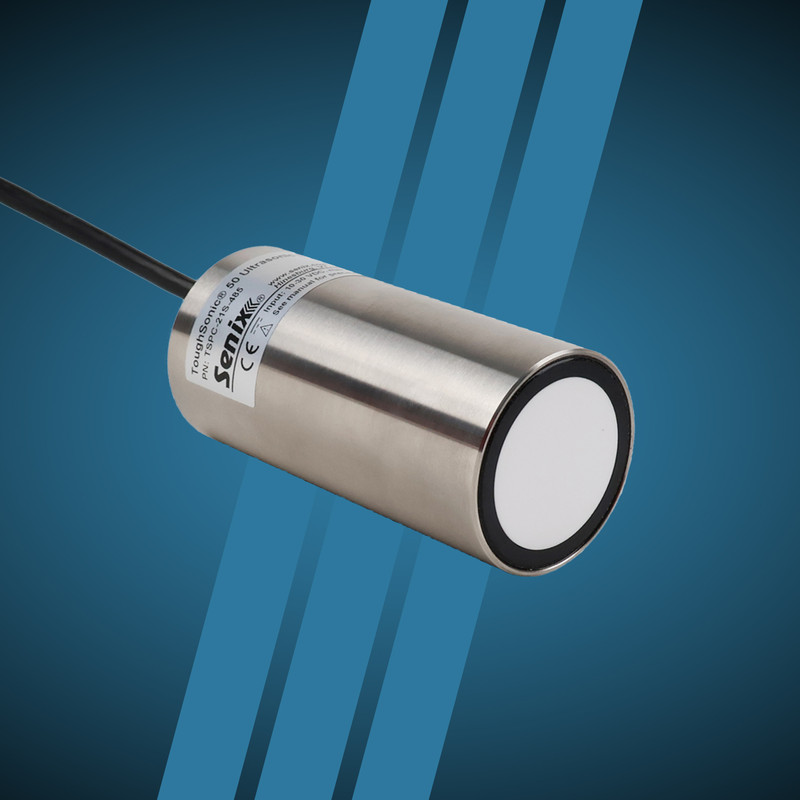 ToughSonic-100.50 sensor options include a stainless-steel, stainless-steel with clamp, or PVC housing