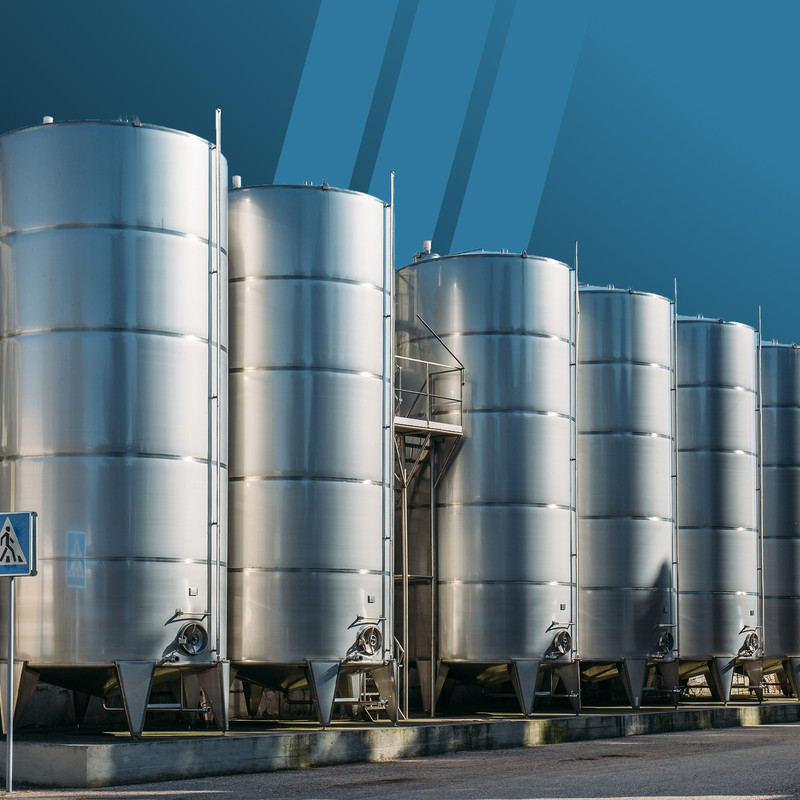 ToughSonic ultrasonic sensors are most commonly used in storage tanks containing liquids, including chemicals and food-grade ingredients