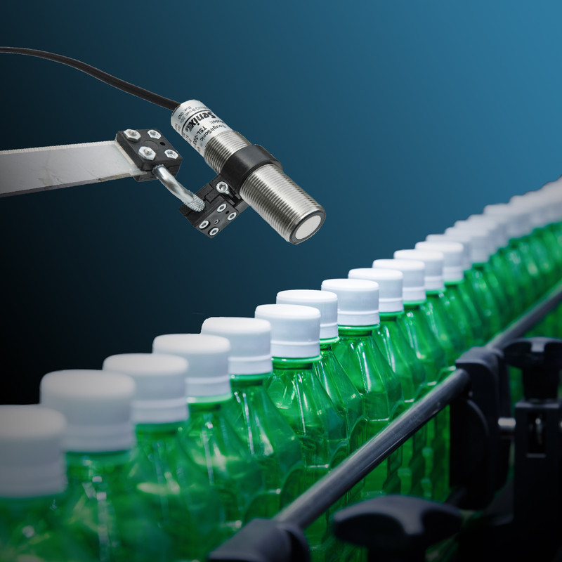 Ultrasonic sensors can be used to monitor production lines, such as in packaging manufacturing and food and beverage processing