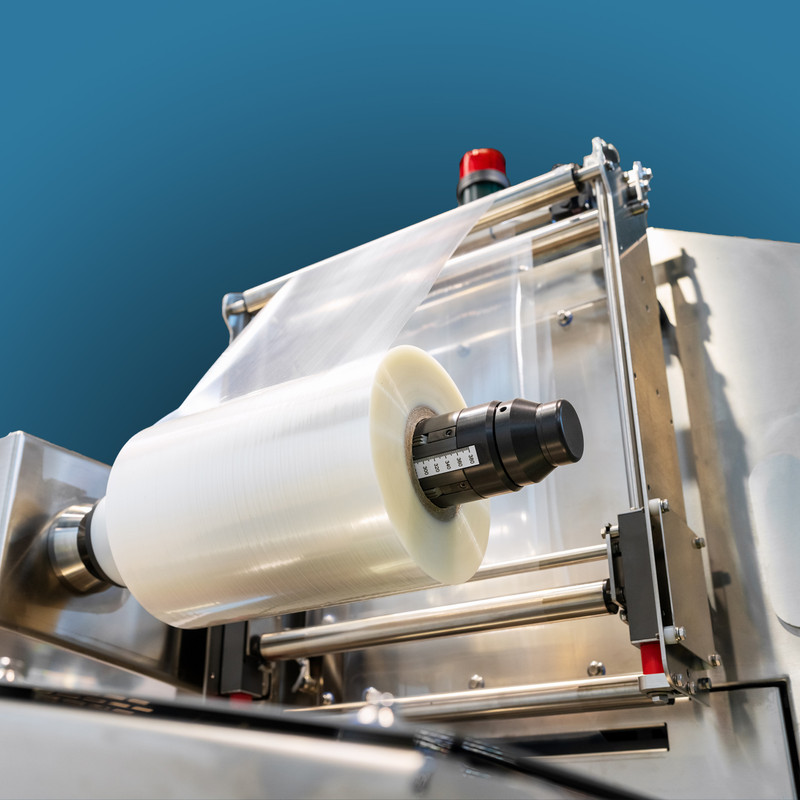 Ultrasonic sensors can be mounted above a roll of film to detect web break and measure precise roll diameter