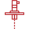 Laser level indicator sensor icon