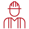 Industrial employee icon