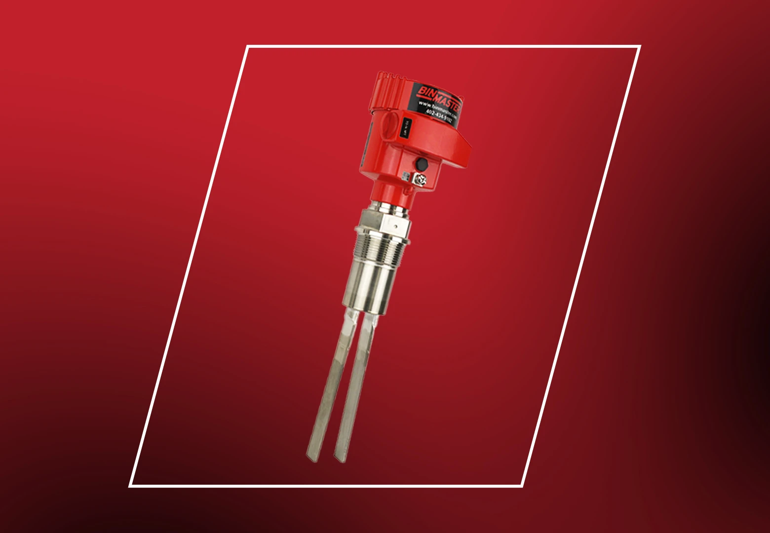 VF-90 vibrating fork sensor to prevent bridging or clinging in bulk powders and fine solids