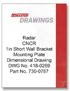 1 in. Short Wall Bracket Mount – Dimensional Drawing Thumbnail