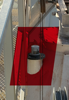 CNCR-300 sensor installed on a bin