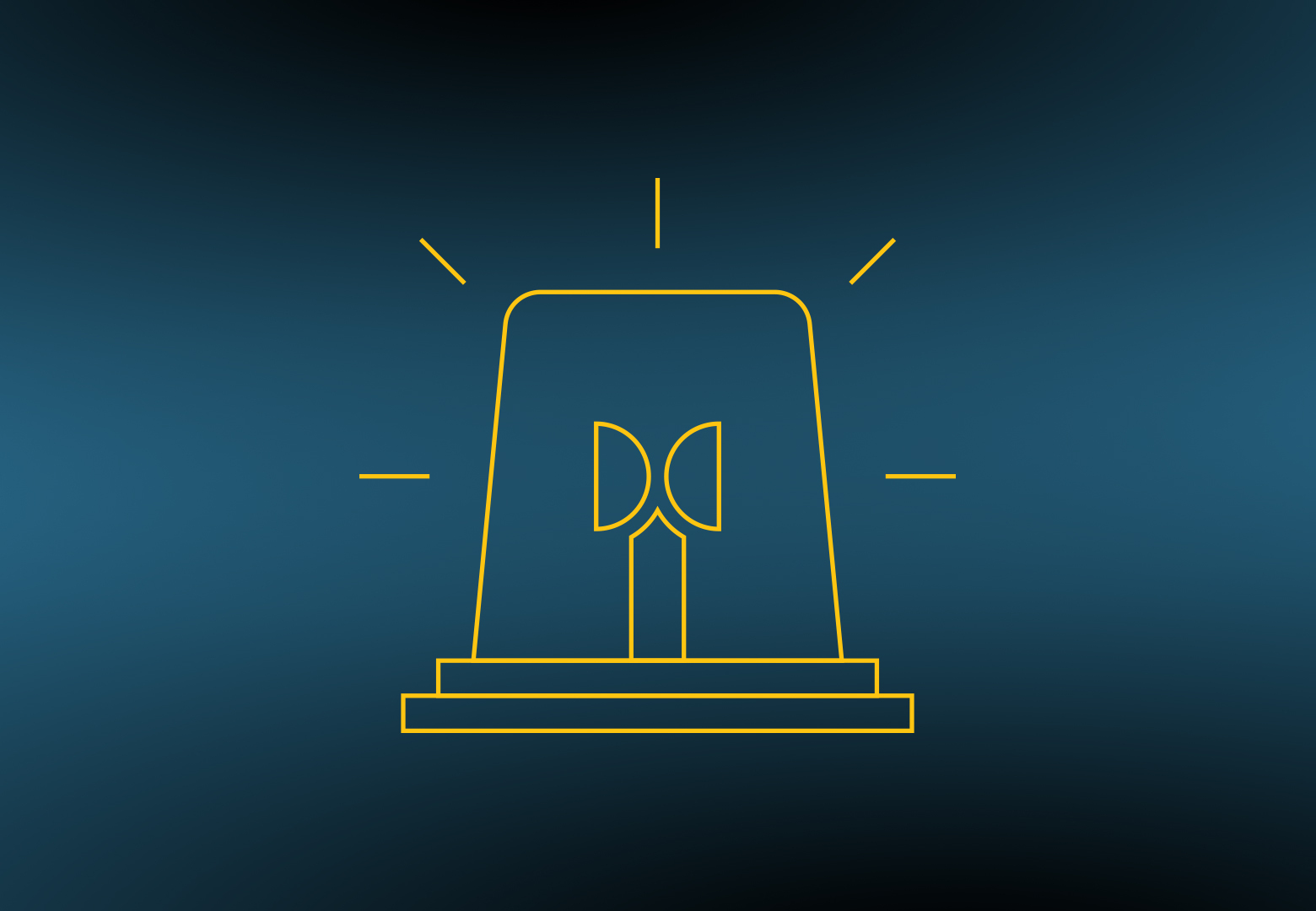 Enhance worksite safety icon: ultrasonics can sound an alarm or illuminate a light when proximity thresholds are crossed