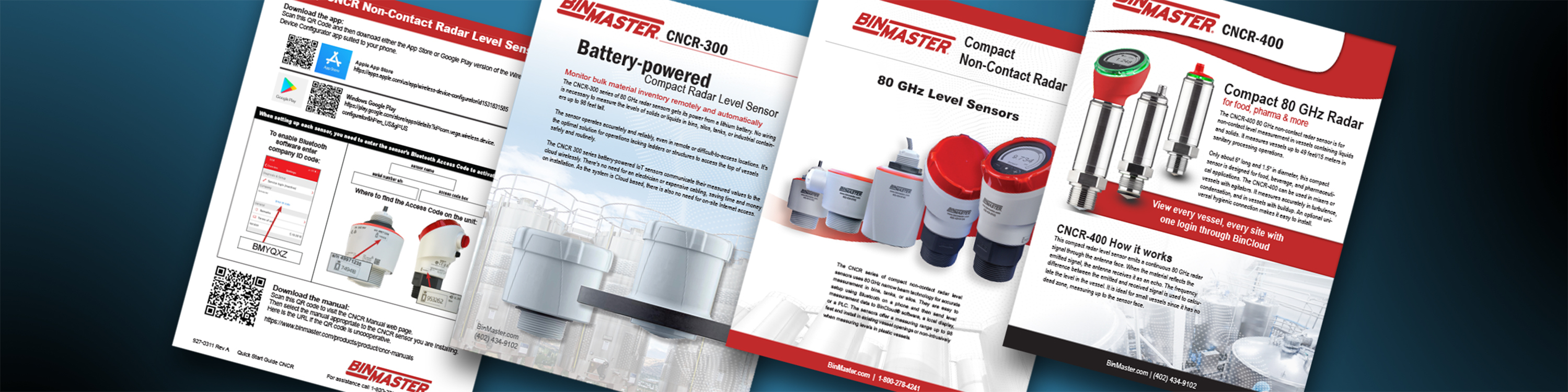 Worker views compact non-contact radar sensor documentation from his laptop in the field