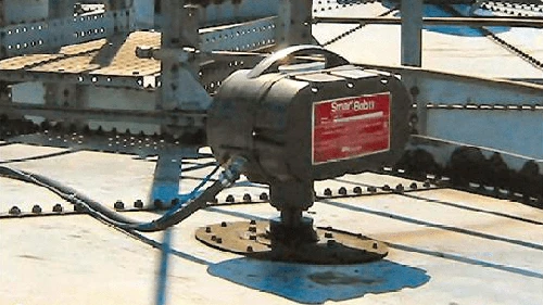 Carbon black at a rubber belt plant is measured by a SmartBob console