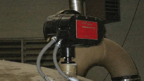 Submersible solids SmartBob sensor measures salt submersed in water at a brine plant