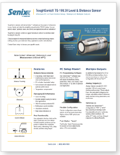 ToughSonic®-100.30 Level Sensor Data Sheet