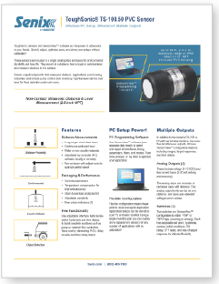 ToughSonic®-100.50 Thread Mount Level Sensor Data Sheet
