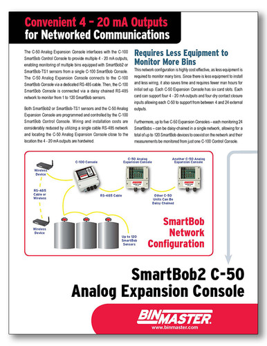 Smartbob Remote SmartBob2 C-50 Analog Expansion Console Brochure BinMaster