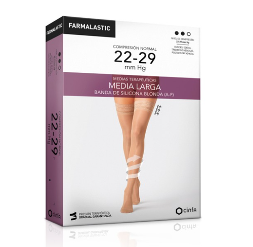 MEDIA LARGA COMPRESION NORMAL BEIGE T-GDE FARMALASTIC