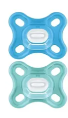 MAM CHUPETE COMFORT SILICONA 0-3 M AZUL PACK DOBLE