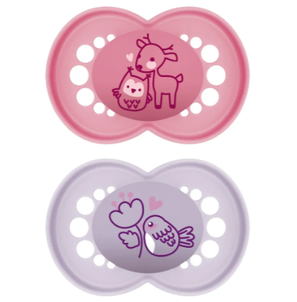 MAM CHUPETE ORIGINAL SILICONA 6 MESES ROSA 2 UN
