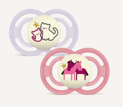 MAM CHUPETE PERFECT NIGHT SILICONA +6 ROSA 20UDS