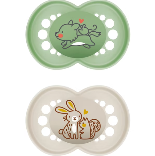 MAM CHUPETE ORIGINAL SILICONA +16 MESES VERDE 2 U