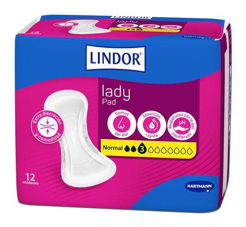 COMPRESA LINDOR NORMAL 12 UDS  HARTMANN