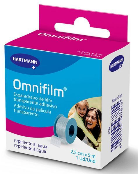 ESPARADRAPO PLASTICO OMNIFILM TRANSPARENTE 5 M X 2,5 CM HARTMANN