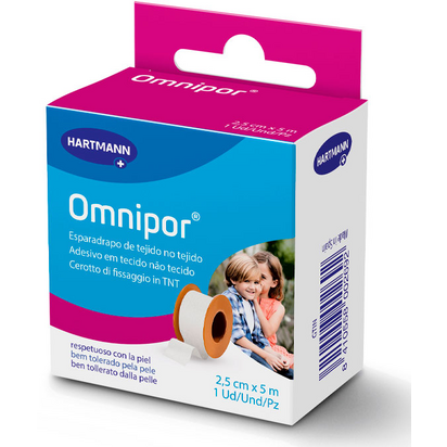 ESPARADRAPO PAPEL OMNIPOR BLANCO 5 M X 2,5 CM HARTMANN