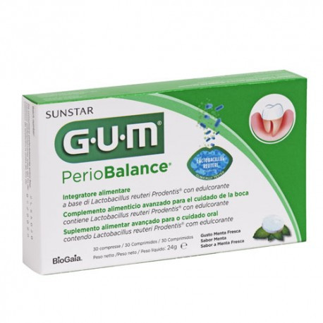 GUM PERIOBALANCE PROBIOTICO BUCAL 30 TABLETAS