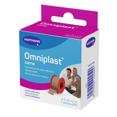 ESPARADRAPO TELA OMNIPLAST CARNE 5 M X 2,5 CM HARTMANN
