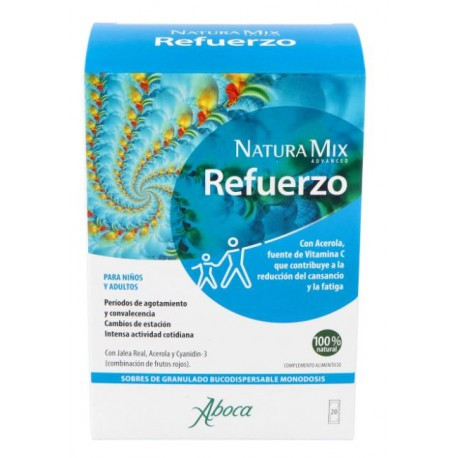 ABOCA NATURA MIX ADVANCED REFUERZO 20 SOBRES MONODOSIS BUCODISPERSABLES