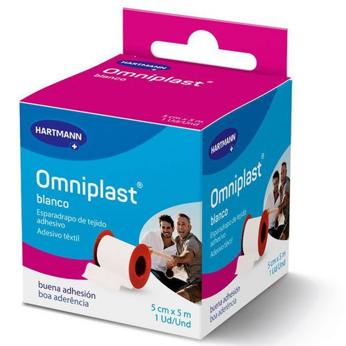 ESPARADRAPO TELA OMNIPLAST BLANCO 5M X 5CM HARTMANN