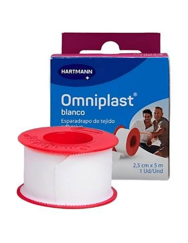 ESPARADRAPO TELA OMNIPLAST BLANCO5M X 2,5 CM HARTMANN