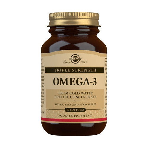 SOLGAR OMEGA 3 TRIPLE STRENGTH 50 COMPRIMIDOS