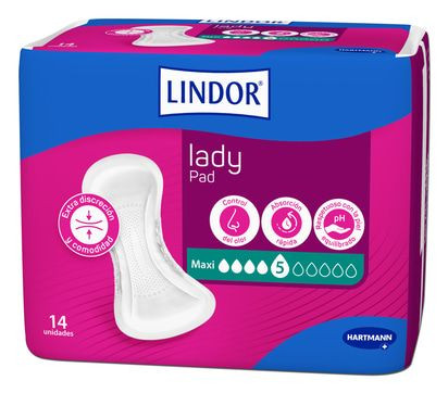 COMPRESA LINDOR MAXI 14 UDS HARTMANN