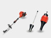 Echo PAS-225VP powerhead shown with included PAS attachments