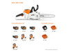 STIHL CHAINSAW MSA 200 C-B W/10" BAR W/O BATTERY AND CHARGER