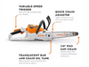 STIHL CHAINSAW MSA 70 C-B SET L-I CHAINSAW 12" BAR W/ AK 30 BATRY&CHARGR "AK POWERED"