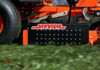 ACS6000US Advanced Chute System installed on zero-turn mower deck, blocking discharge