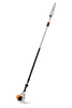 Telescoping pole saw ergonomic handle for arborist pruning
