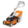 Stihl RM 655 V variable-speed lawn mower cutting grass